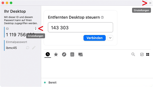 RustDesk Fenster