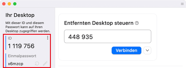 RustDesk Fenster